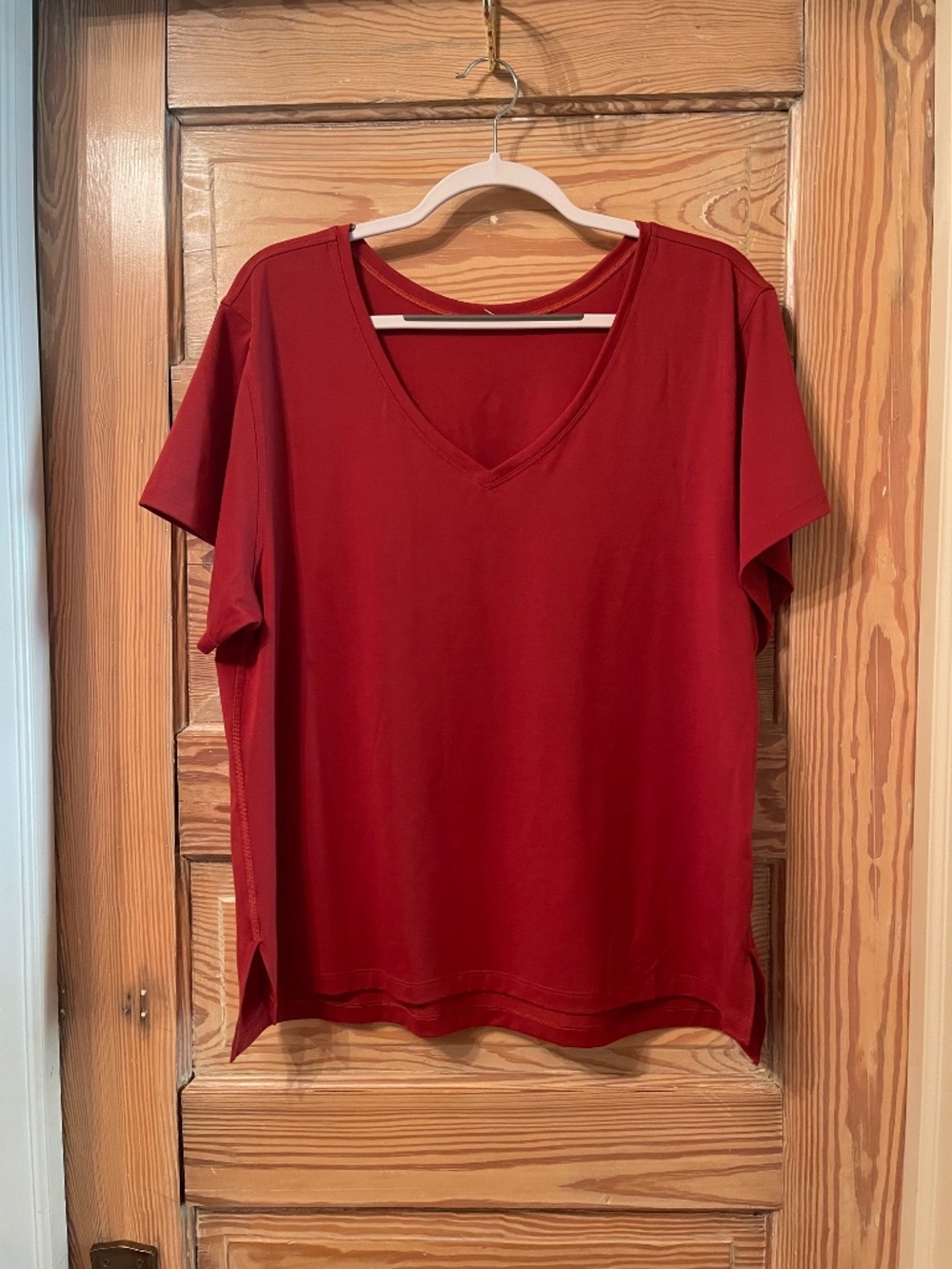 Lululemon Autumn Rust V-Neck Loose Fit T-Shirt